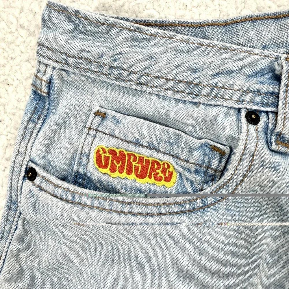 Empyre Denim Shorts Men's 30 Light Wash Skate Y2K Streetwear Jorts Urban Casual